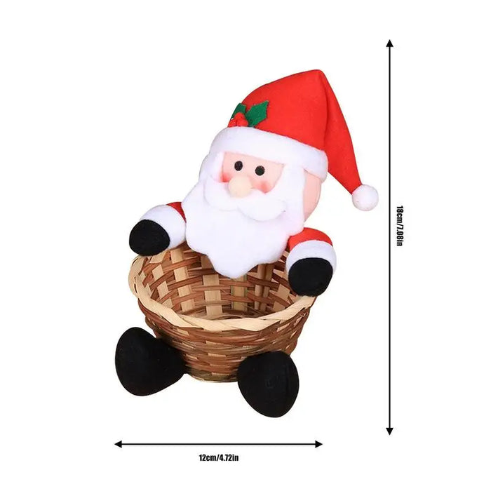 Christmas Candy Bowl Basket Christmas Table Decor Candy Holder