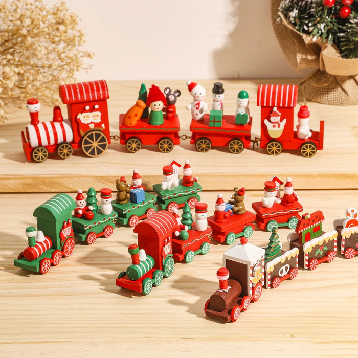 Wooden/Plastic Train Christmas Ornament Merry Christmas Decoration