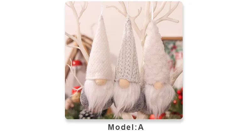 3pc Faceless Doll Knitted Hat Gnome Doll Gifts Xmas Merry Christmas Decorations