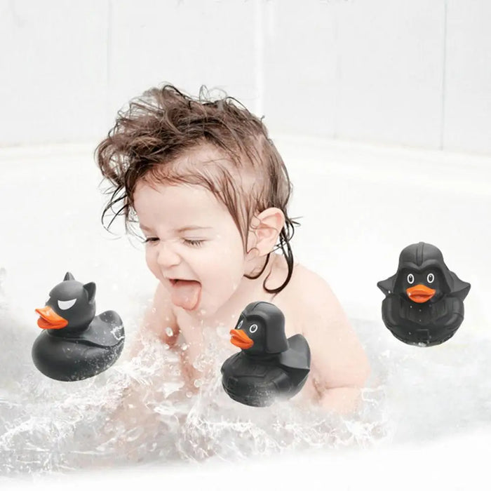 Halloween Mini Black Rubber Duck for Kids Bath Toys