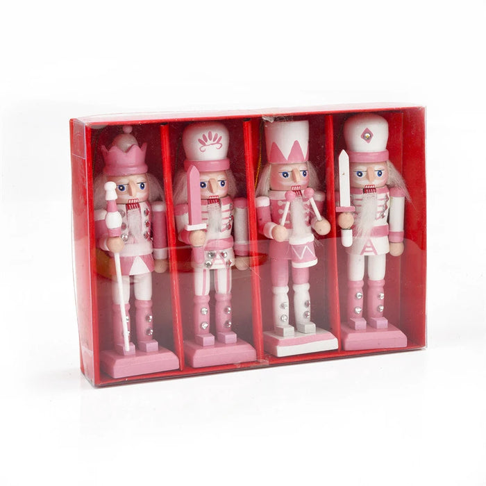 12cm Nutcracker Miniatures Pink Series Nutcracker Puppet