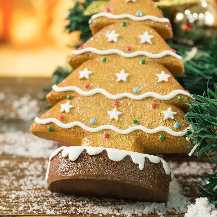 Vilead 15cm Resin Gingerbread Christmas Tree Figurines