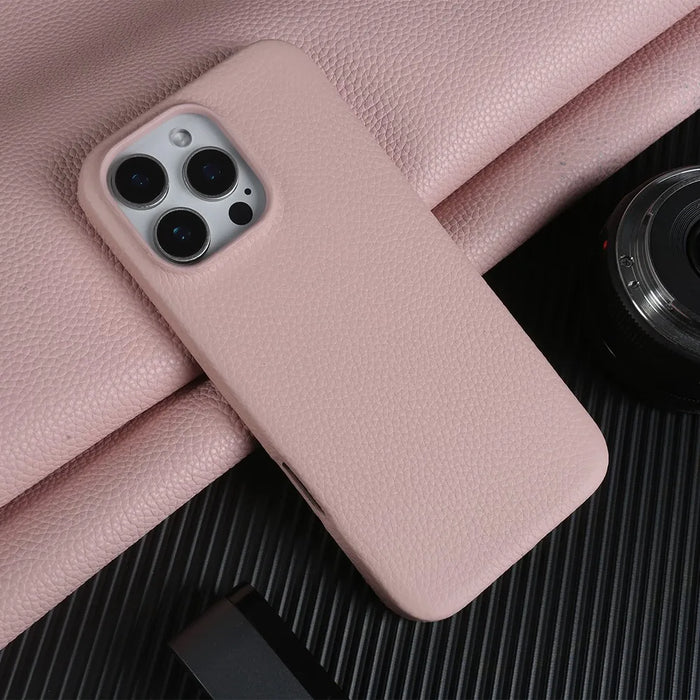 Luxury Magnetic Magsafe Genuine Leather Case For iP 16 Pro Max 15 14 13 12 11 Phone Cases Back Cover