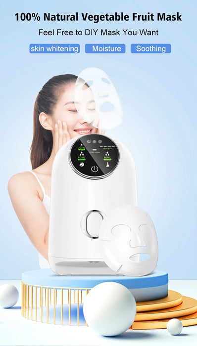 Face Mask Machine DIY Vegetable Juice Collagen Automatic Mask Maker Self-Make Natural Fruit Home Use Beauty Salon Mask Device