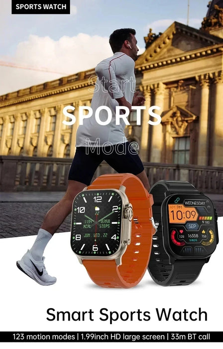2025 New T900 Ultra Smartwatch 49mm 2.09" AMOLED Screen NFC Fitness Waterproof Watches for Man IWO Watch Ultra 9 Smart Watch Men