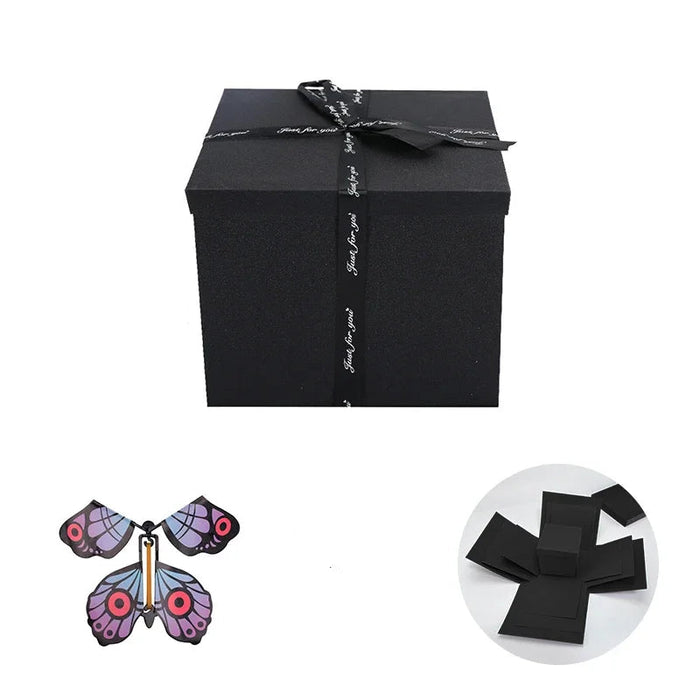 Butterfly Explosion Box Gift DIY Snacks Gift Box Mystery Surprise Explosion Box Valentines Day Gift Photo Album Box for Birthday