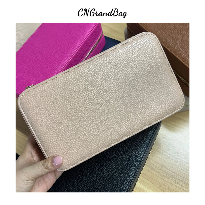 Personalized Emboss Gold Name Pebble Leather Jewelry Storage Box