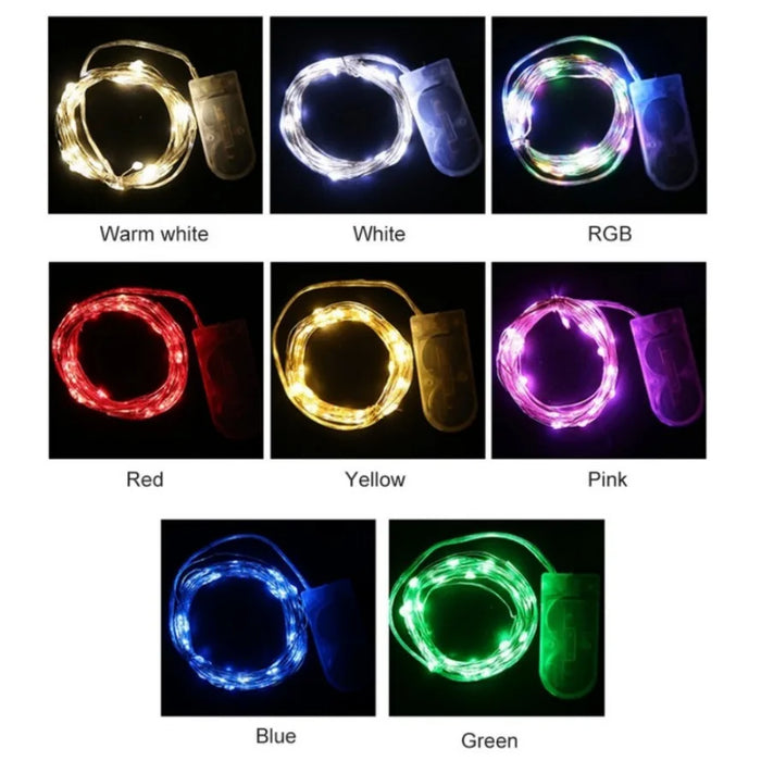 1M 2M 3M 5M LED Copper Wire String Lights Fairy Light Outdoor Garland