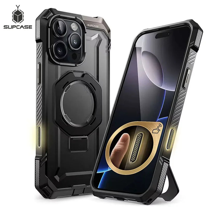 SUPCASE For iPhone 16 Pro Max Case with Camera Control Capture Button UB Grip Heavy Duty Rugged Magnetic Phone Case with Stand