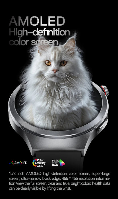 2025 New Micro Physical Examination ECG SmartWatch Blood Pressure Emotional Detection Fatigue Monitoring Smartwatch
