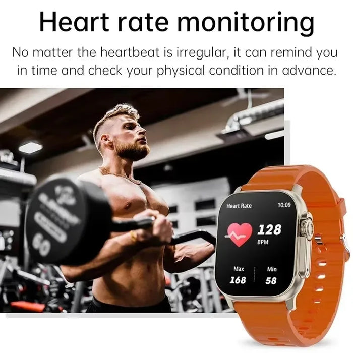 2025 New T900 Ultra Smartwatch 49mm 2.09" AMOLED Screen NFC Fitness Waterproof Watches for Man IWO Watch Ultra 9 Smart Watch Men