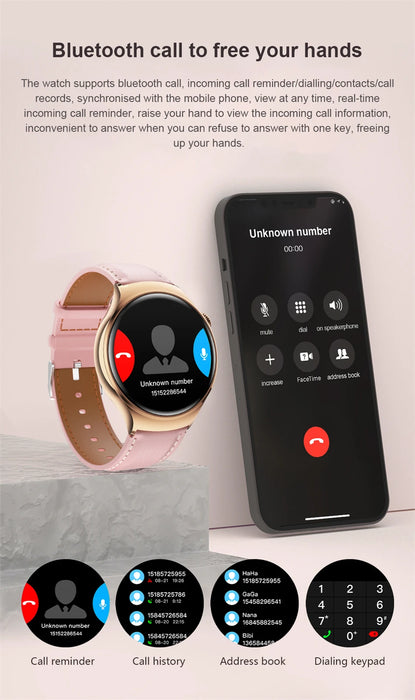 2025New GPS NFC Bluetooth Call Smartwatch Women Watch 4 mini Sports Track Heart Rate Oximetry Monitoring Health Smartwatch Woman