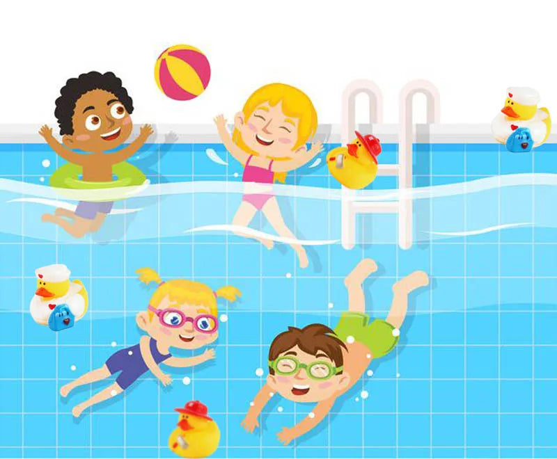 Little Yellow Duck Bath Toy for Children and Baby Swimming