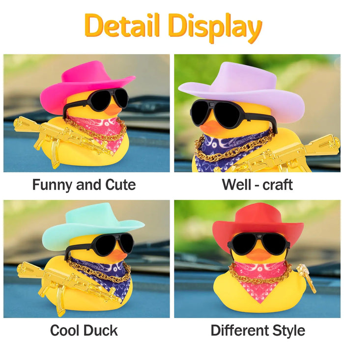 Rubber Duck Car Ornaments for Dashboard Decorations