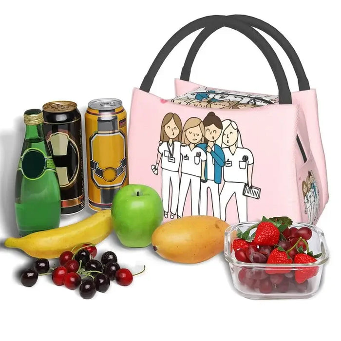 Leakproof  Doctor Nurse Medical Health Insulated Lunch Bag for School Office