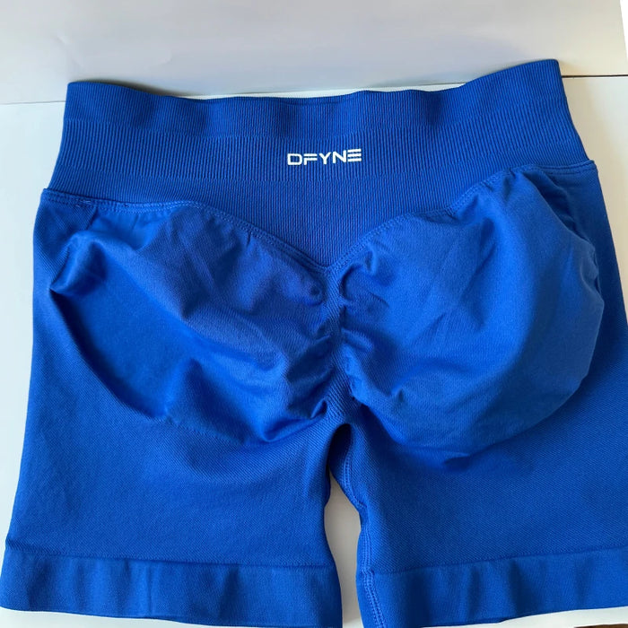 Impact Shorts 4.5'' Low Waist Seamless Yoga Shorts Scrunch Bum Gym Shorts Women Workout Biker Stretch Fitness Short XS-XL