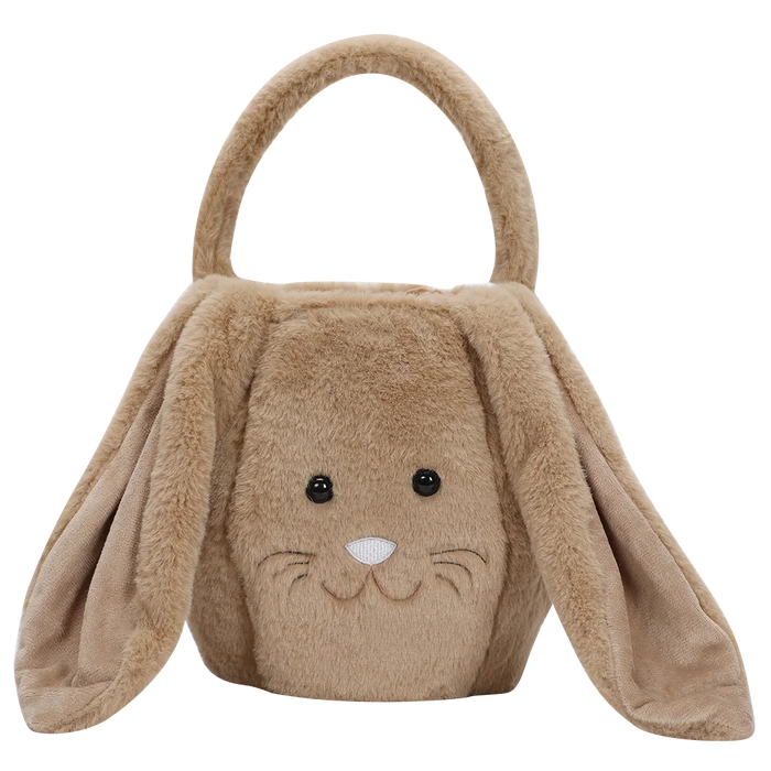 Cute Easter Basket Plush Easter Buckets With Long Ear Boys Girls Spring Egg Hunting Bags Kid Easter Tote Bags Festival Decor