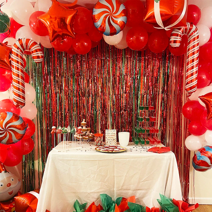 Christmas Balloon Garland Arch Matte Red Balloon