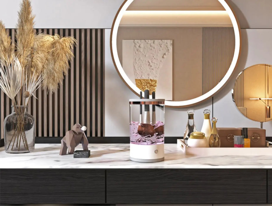 Automatic Electric Makeup Brush Cleaner Rechargeable Lazy Cleaning Brush Washer Quick Dry Tool USB makeup brush rotary cleaning