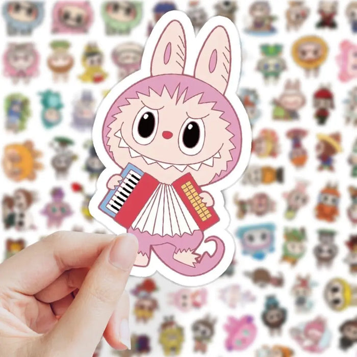 103 PCS Cute Monster Cartoon Waterproof Stickers Pack Anime Accessories