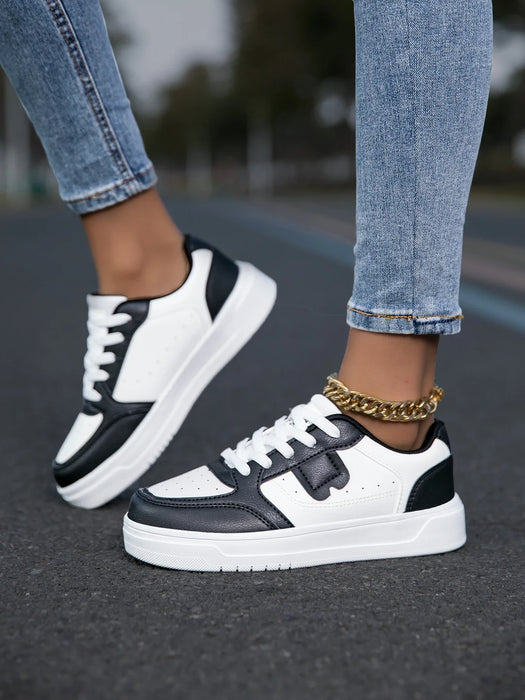 HKDQ Trendy Skate Shoes Unisex Platform Casual Sneakers Women Low-cut Comfortable Lightweight Outdoor Skateboard Shoes For Men