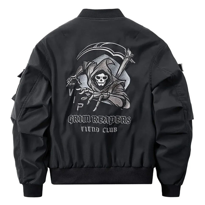 Mens American Street Workwear Jackets Zipper Pocket