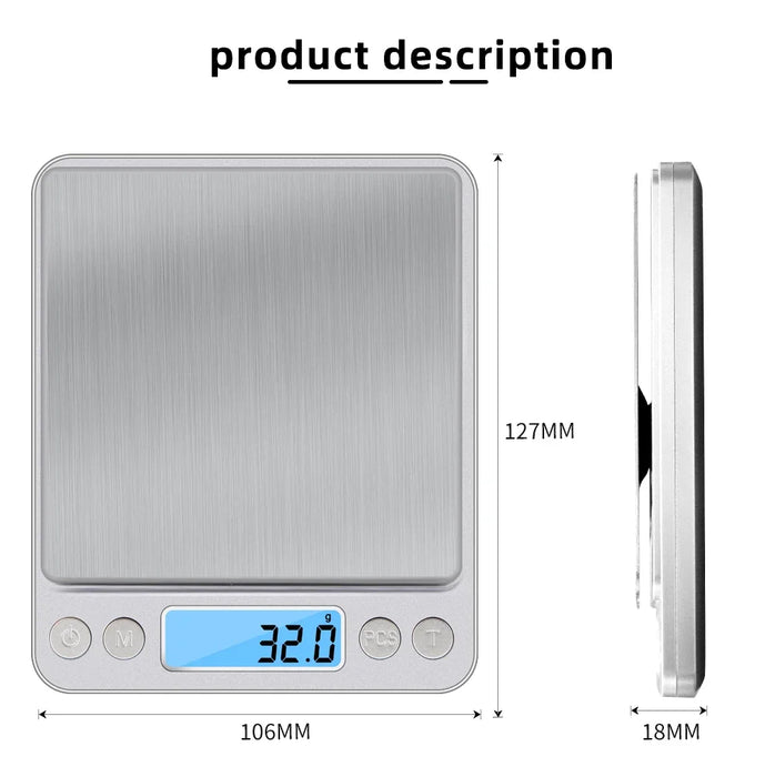 Protable Multiple specifications of digital kitchen scales precision scales food and jewelry scales postal scales