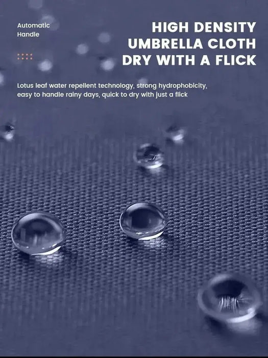12 Bone Black Glue Fully Automatic Folding Umbrella