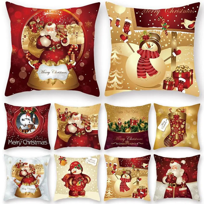 45cm Christmas Cushion Cover Navidad Merry Christmas Decorations For Home