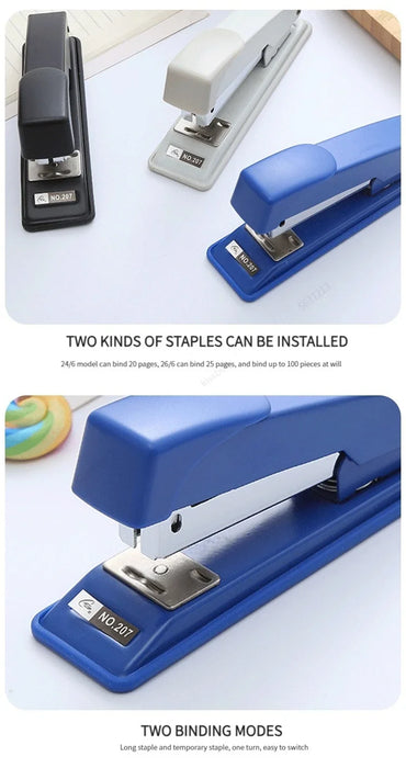 Hand held stapler student office binding machine multi function saving durable stapler thickened medium stapler
