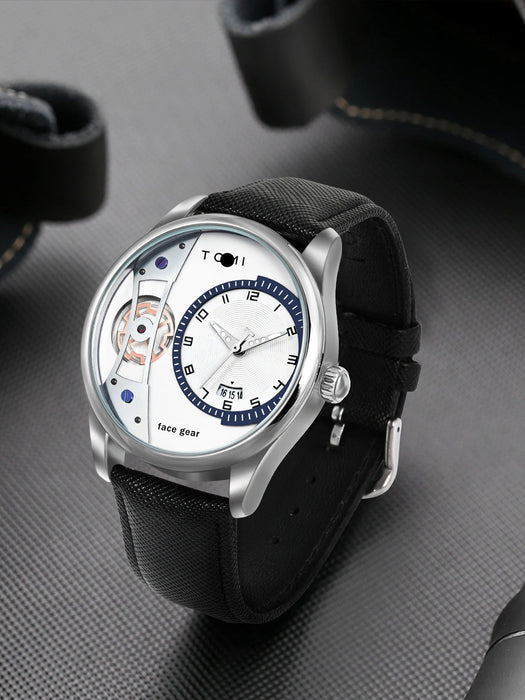 Set Gift Box for Men's Minimalist Business Watch Luxury Versatile Double Strap Detachable Watch Festival Gift