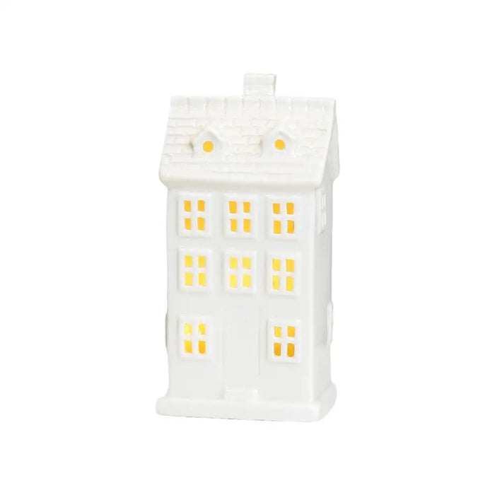 Christmas Village Lighted Ceramic Houses Indoor Ornaments christmas Holiday
