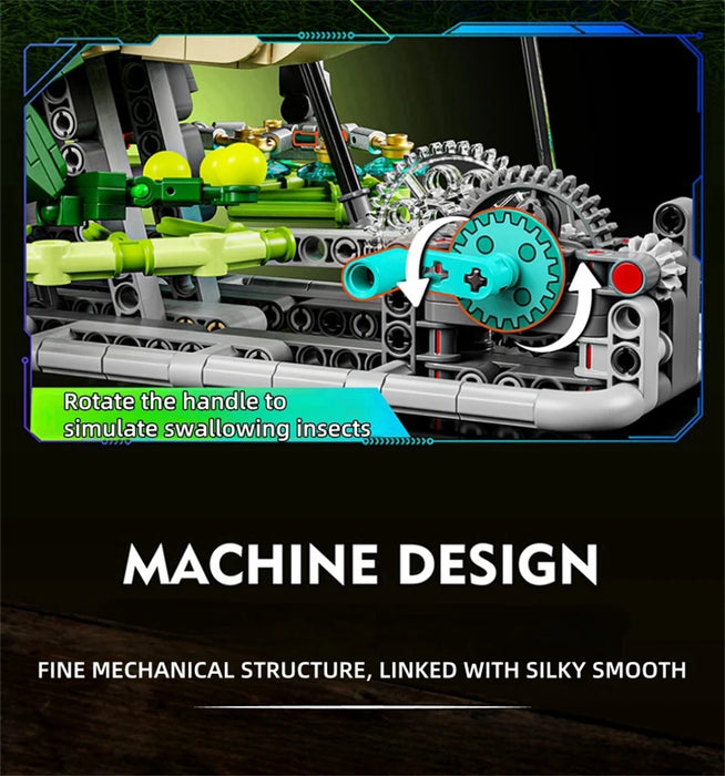 Technical Mechanical Shark Parrot Mantis Frog Manta Ray Sea Animal Light Building Blocks Bricks Model Assembly Toy For Kid Gift