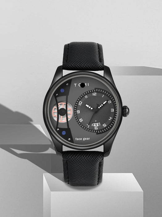 Set Gift Box for Men's Minimalist Business Watch Luxury Versatile Double Strap Detachable Watch Festival Gift