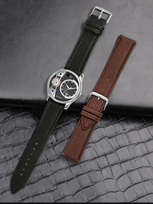 Set Gift Box for Men's Minimalist Business Watch Luxury Versatile Double Strap Detachable Watch Festival Gift
