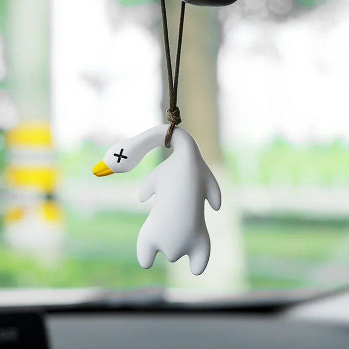 Roasted Swinging Goose White Roast Duckfor Car Interior Hanging Pendant
