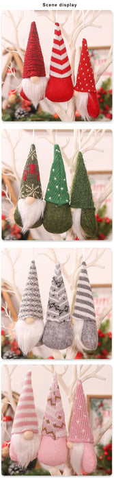 3pc Faceless Doll Knitted Hat Gnome Doll Gifts Xmas Merry Christmas Decorations