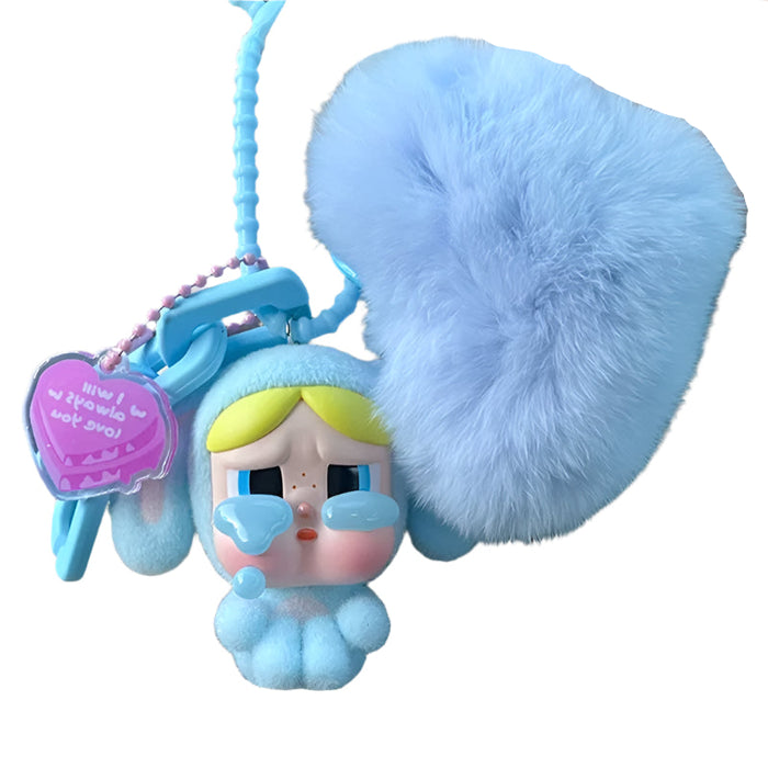 Crybaby Power-puff Girls Cartoon Car Key Pendant Bag Keychain Doll Kawaii Backpack Decoration Doll