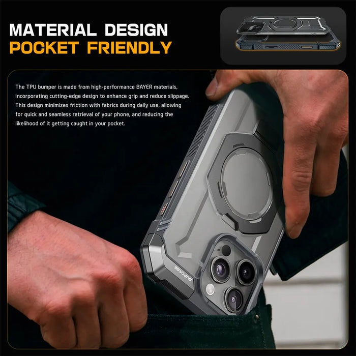SUPCASE For iPhone 16 Pro Max Case with Camera Control Capture Button UB Grip Heavy Duty Rugged Magnetic Phone Case with Stand