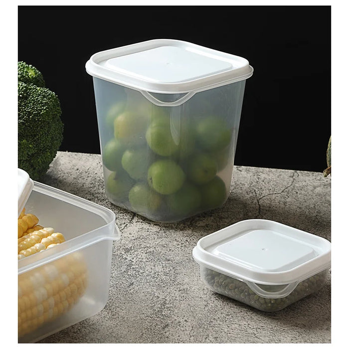 10-Piece BPA-Free Clear Plastic Food Containers – Stackable Airtight Storage for Fridge/Pantry