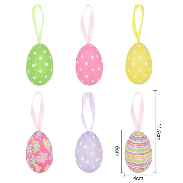 Easter Decoration for Home Wooden Easter Egg Holder Shelves DIY Craft Handmade Ornaments Kids Gift Happy Easter Party Decor 2025