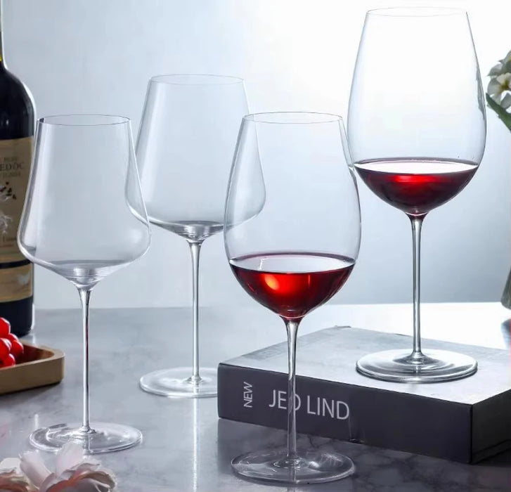 Ultra Thin Crystal Glass Goblet Sensory Oot-bellied Red Wine Glass Home Fine Stick Wine Burgundy Glass