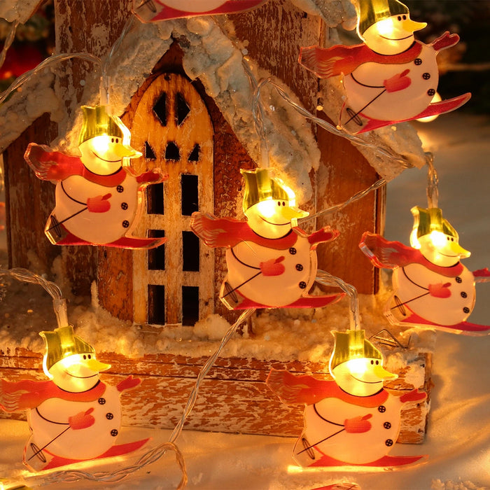 Christmas Santa Claus String Light Garland Xmas Tree Pendant