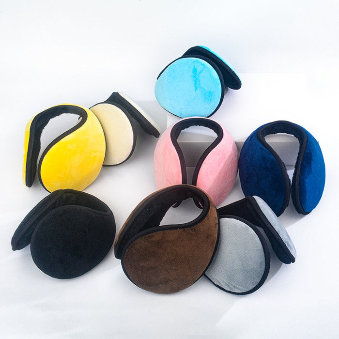 Soft Earmuffs Women Men Ear Cover Protector Thicken Plush Winter Warm Men's Solid Fleece Earmuff Warmer Apparel Accessories