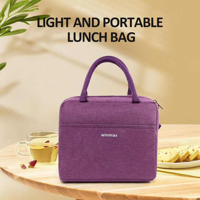 Lunch Box Thermal Bag Portable Waterproof Durable Wide Opening