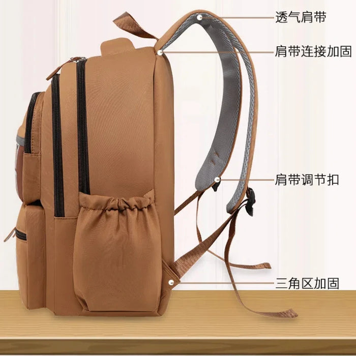 Kawaii Capybara School Backpack for Girls School Bags Set Casual Daypack Teens Girls Book Bag Children Schoolbag Travel Backpack
