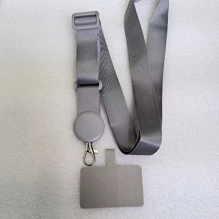 Detachable Adjustable Strap Crossbody Patch Phone Lanyard For Phone Flat Nylon Patch Necklace Clip Snap Hanging Cord Rope