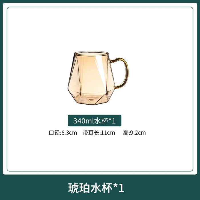 2L Large Capacity Cold Water Bottle Glass Heat-Resistant High Temperature Cold Water Bottle Teapot Set Boiling Water Cup