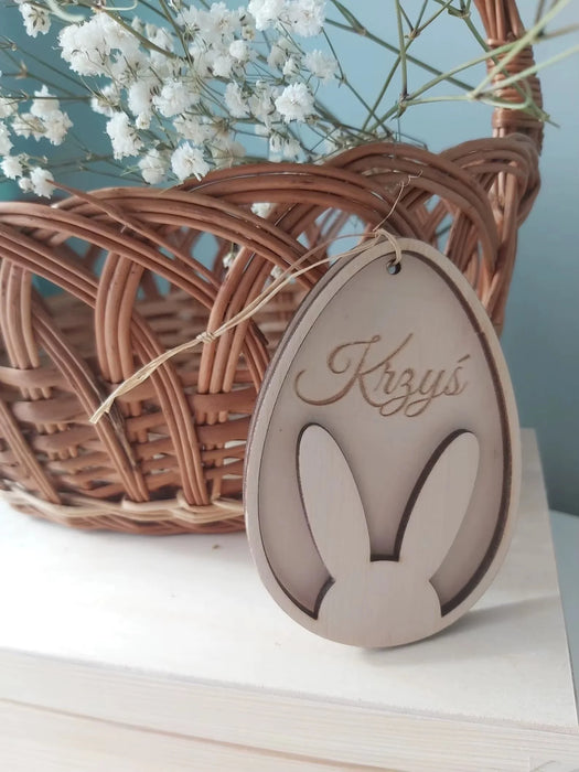 Personalized Easter Gift|Easter decoration personalized from wood| Easter pendant with name | Easter pendant |Easter basket