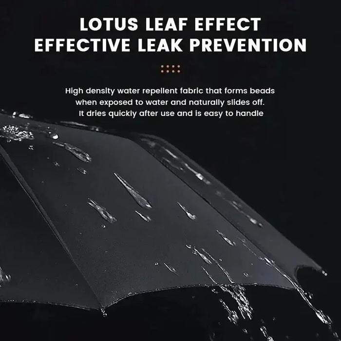 12 Bone Black Glue Fully Automatic Folding Umbrella